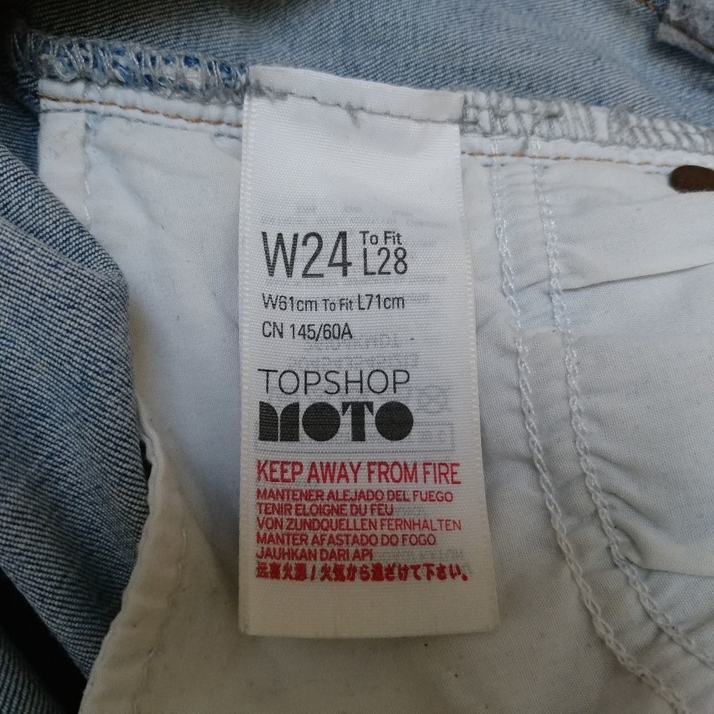 BOGO Free | Topshop Leigh high rise skinny jeans, blue, size 0 / 24 waist petite - Picture 11 of 15